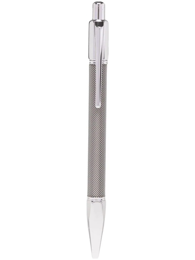 Caran D'ache Engraved Ballpoint Pen In Silver