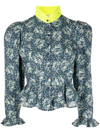 Batsheva + Laura Ashley Grace Floral-print Cotton-poplin Blouse In Allerton