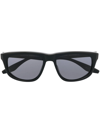 Barton Perreira X 007 Legacy Goldfinger Wrap 55mm Sunglasses In Black Nocturnal