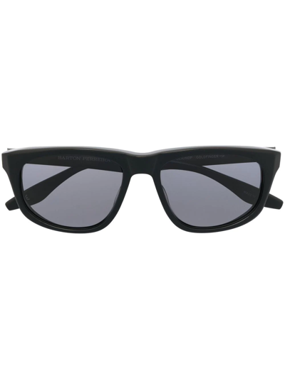 Barton Perreira X 007 Legacy Goldfinger Wrap 55mm Sunglasses In Black Nocturnal