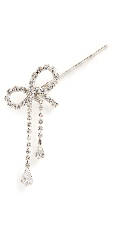 Jennifer Behr Mirabelle Crystal-embellished Silver-tone Hair Clip