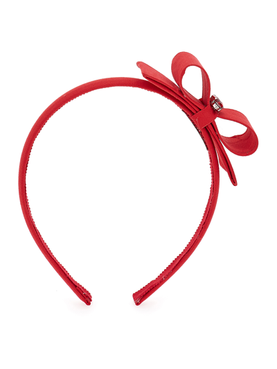 Monnalisa Babies'   Hairband With Bow In Red