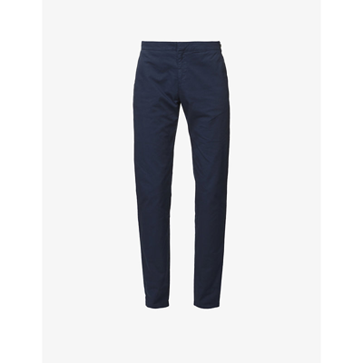 Orlebar Brown Campbell Regular-fit Stretch-cotton Chino Trousers In Navy