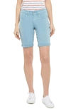Nydj Ella Cuff Bermuda Shorts In Peacock