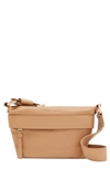 Allsaints Colette Leather Crossbody Bag In Palisade Tan