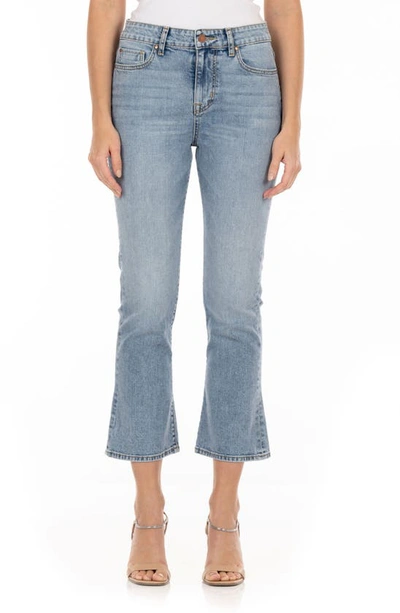 Fidelity Denim Juniper Crop Flare Jeans In Calypso