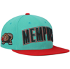 Mitchell & Ness Men's  Teal Memphis Grizzlies Hardwood Classics Snapback Hat In Teal