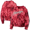 MITCHELL & NESS MITCHELL & NESS RED CHICAGO BULLS GALAXY SUBLIMATED WINDBREAKER PULLOVER FULL-ZIP HOODIE