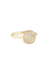 IPPOLITA STARDUST SMALL FLOWER PAVÉ DIAMOND DISC RING