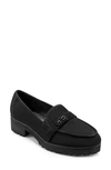 Easy Spirit Women's Wendy Block Heel Casual Slip-on Loafers Women's Shoes In Black