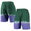 Mitchell & Ness Men's  Green And Purple Milwaukee Bucks Hardwood Classic Authentic Shorts In Green