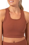 Threads 4 Thought Lunette Sports Bra In Taro