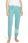 Sol Angeles Hacci Waves Slim Jogger Pants In Turquoise