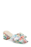 Cecelia New York Happy Leather Sandal In Multi Floral Snake