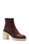 Free People James Chelsea Boot In Cherry Chocolate