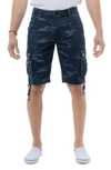 X-ray Belted Cargo Shorts In Navy Camo