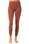 Threads 4 Thought Monica High Waist Crop Leggings In Taro