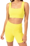 Threads 4 Thought Amorette Square Neck Sports Bra In Spark