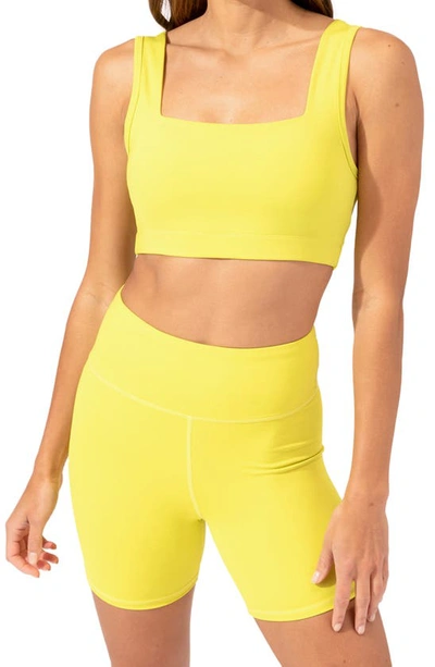 Threads 4 Thought Amorette Square Neck Sports Bra In Spark