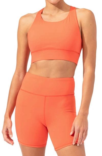 Threads 4 Thought Strappy Sports Bra In Tango
