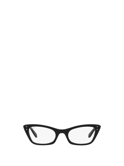 Ray Ban Rx5499 Lady Burbank Optics Acetate Cat-eye Glasses In Black