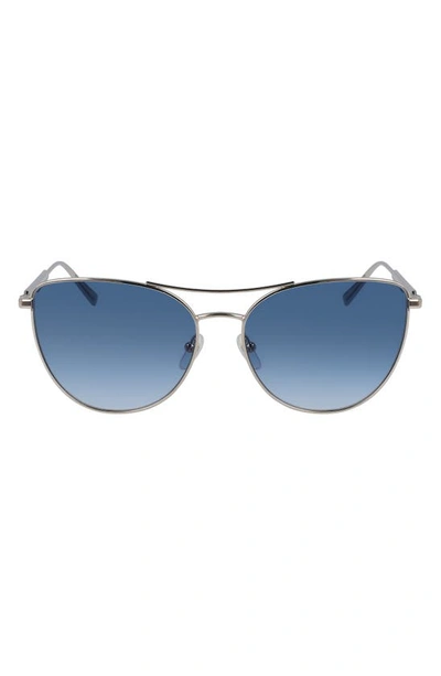 Longchamp 58mm Cat Eye Sunglasses In Light Gold