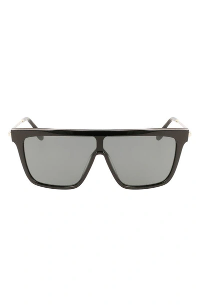 Victoria Beckham 53mm Shield Sunglasses In Black