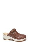 Halsa Footwear Chloe Clog In Dark Brown