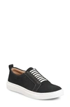 Comfortiva Tacey Leather Slip-on Sneaker In Black