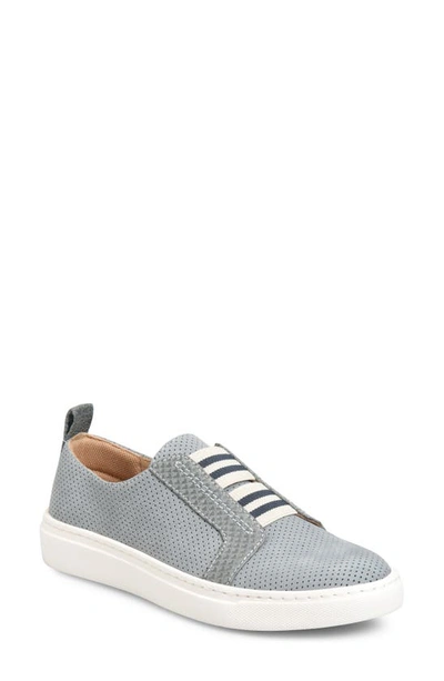 Comfortiva Tacey Leather Slip-on Sneaker In Grey