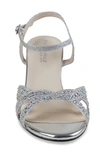 Touch Ups Ivy Ankle Strap Sandal In Silver