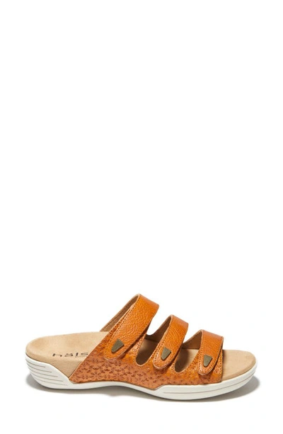Halsa Footwear Hälsa Delight Strappy Slide Sandal In Dark Mango