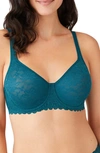 Wacoal Soft Sense Convertible Underwire Bra In Deep Teal