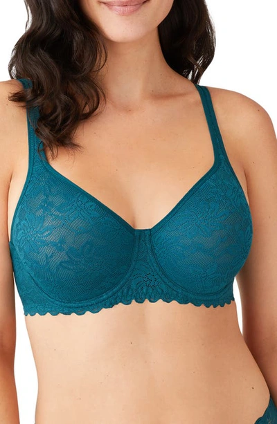 Wacoal Soft Sense Convertible Underwire Bra In Deep Teal