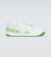 Gucci Basket Leather Low-top Sneakers In Gr.whi/whi/gr.wh/g.w