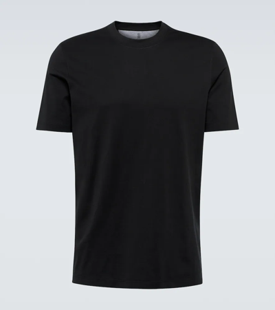 Brunello Cucinelli Cotton T-shirt In Black