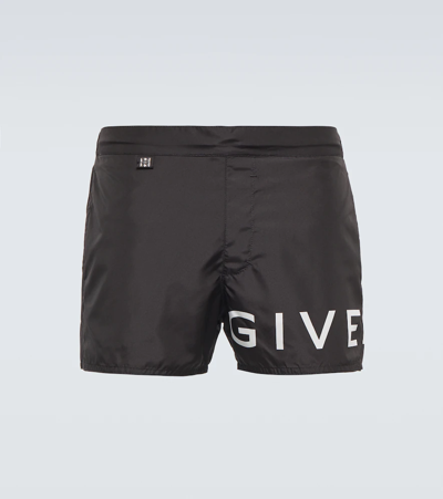 Givenchy Logo-embroidered Swim Shorts In Multicolor
