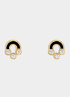 VILTIER MAGNETIC STUD EARRINGS IN ONYX, 18K YELLOW GOLD AND DIAMONDS