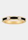 Viltier Rayon Ring In Onyx, Yellow Gold And Diamonds In Yg