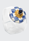 Mackenzie-childs Sweets Jar With Royal Check Lid