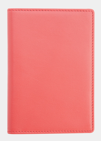 ROYCE NEW YORK PERSONALIZED LEATHER RFID-BLOCKING PASSPORT WALLET WITH VACCINE CARD POCKET