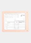 Royce New York Personalized Leather Vaccine Card Holder In Light Pink