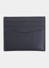 Royce New York Personalized Leather Rfid Blocking Minimalist Card Case In Navy Blue