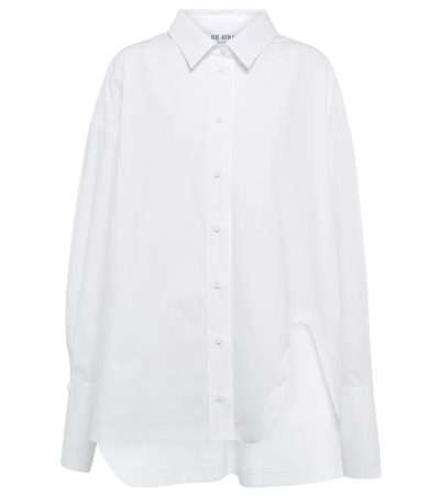 ATTICO ASYMMETRIC COTTON POPLIN SHIRT