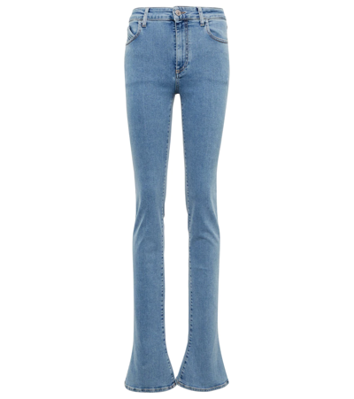 Attico Light Blue Dione High-rise Slim Jeans