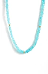 Anzie Boheme Opal Beaded Necklace In Paraiba Opal