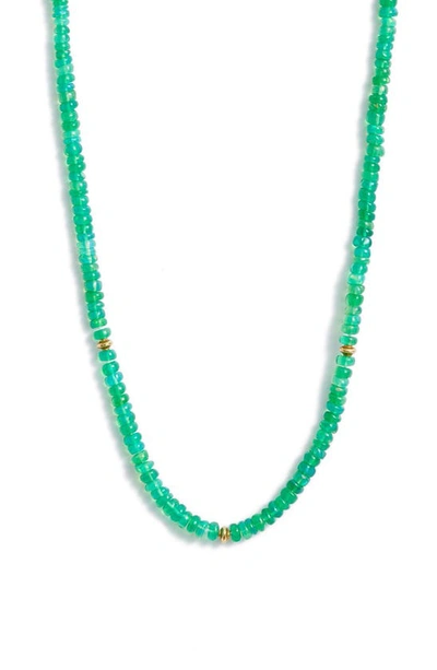 Anzie Boheme Opal Beaded Necklace In Green Opal