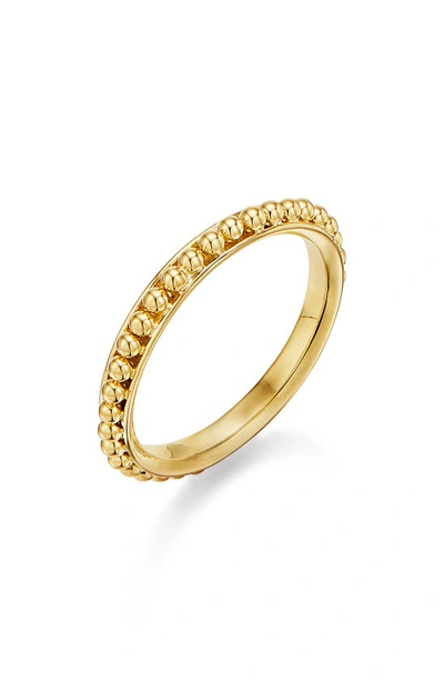 Temple St Clair 18k Yellow Gold Classic Sassini Beaded Band