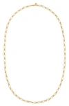 Temple St Clair 18k Yellow Gold Small River Link Chain Necklace, 32