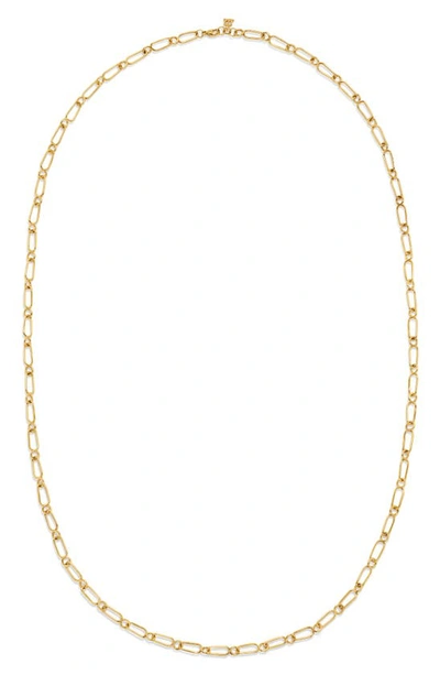 Temple St Clair 18k Yellow Gold Small River Link Chain Necklace, 32